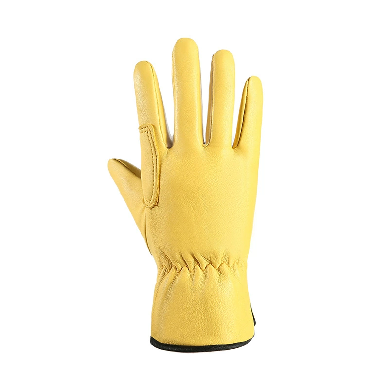 Work Gloves Leather Workers Work Welding Safety Protection Garden Sports Motorcycle Driver Wear-resistant Gloves Average code chemical protective clothing