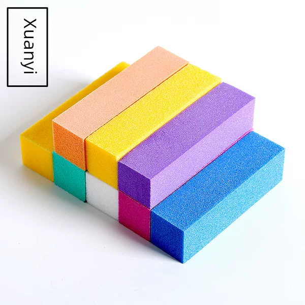 Manicure Tool Set, High Foaming Tofu Block, Frosted Polishing Strip, Four-Sided Polishing Block, Sponge Nail File
