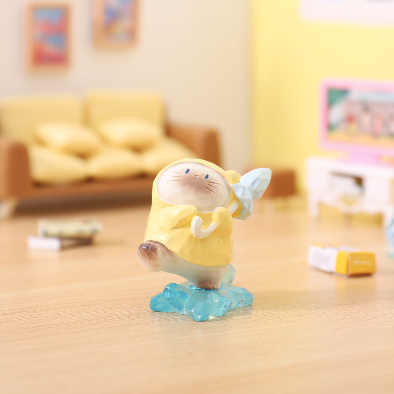 小紅書で人気の猫型PAI小物、毎日のお供、ブラインドボックス、クリエイティブな漫画フィギュア、デスクトップデコレーション、ギフト