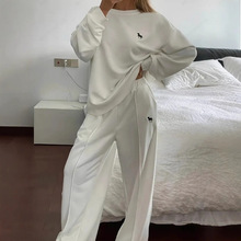 网红时尚运动服套装女春秋季新款休闲减龄百搭宽松卫衣卫裤两件套