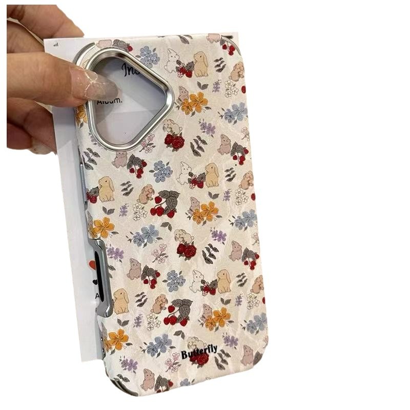 Lindas flores de pantalla completa para iPhone14/15pro funda para teléfono móvil Apple 16promax chica 16pro