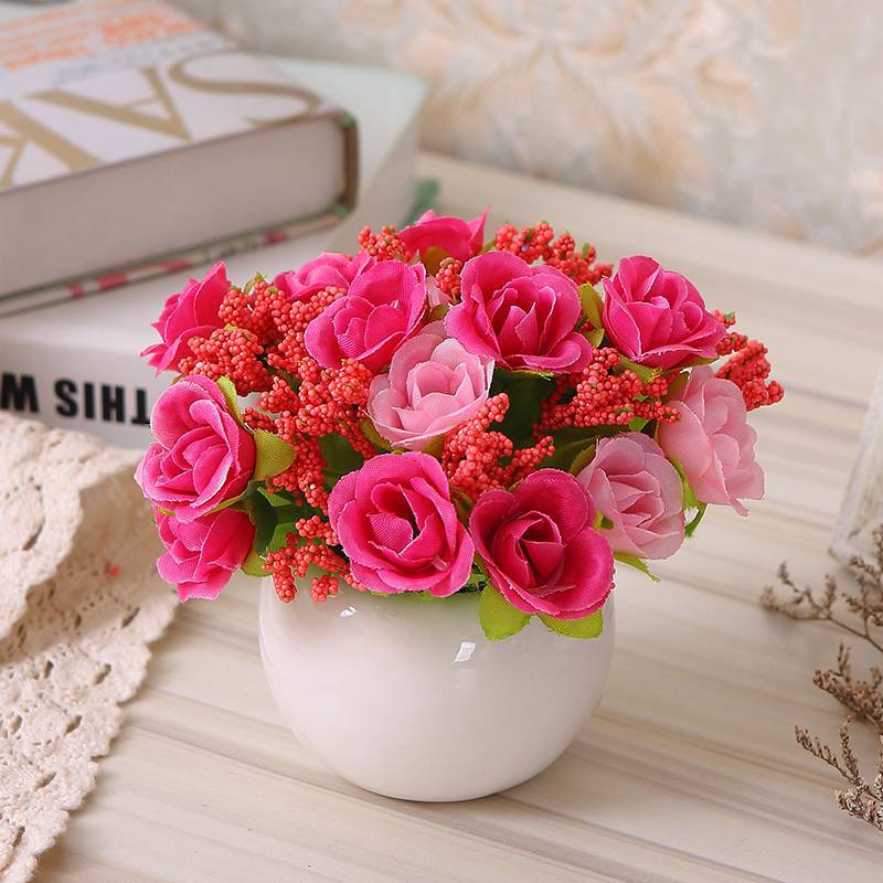 Rose red mini round basin (rose red)