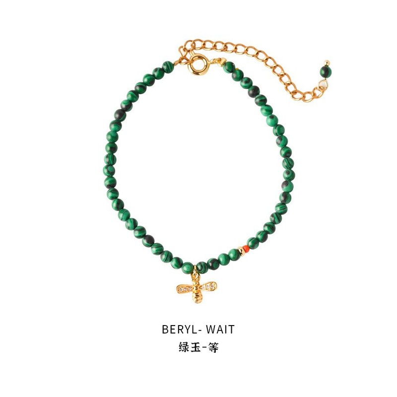 晗珞~海蓝宝锆石串珠手链夏日小清新水晶手串气质轻奢高级感手饰|undefined