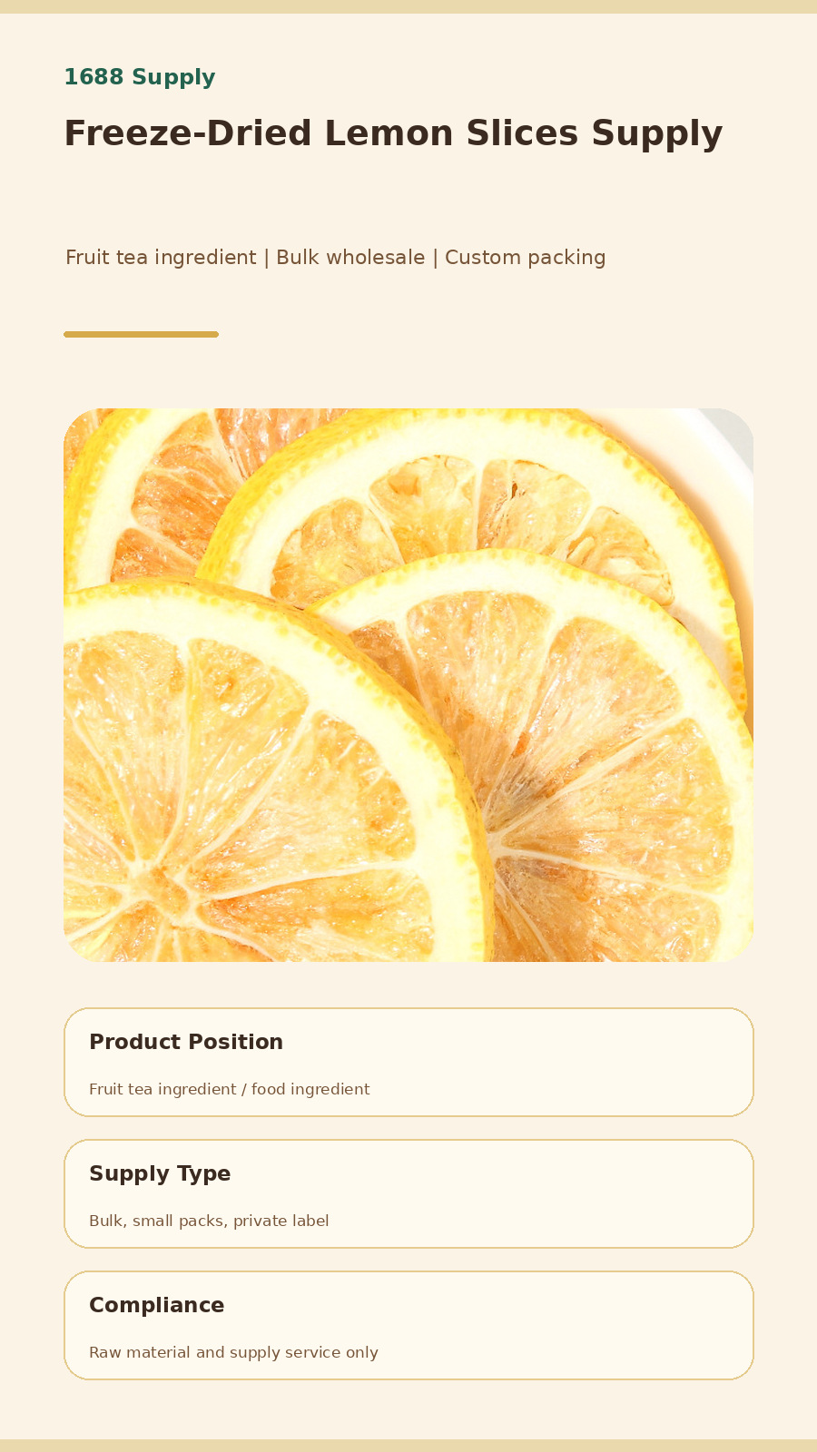Dried Lemon Slices Herbal Infusion Ning Meng 50g Bulk Botanical Blend for Tea and Culinary Use overview