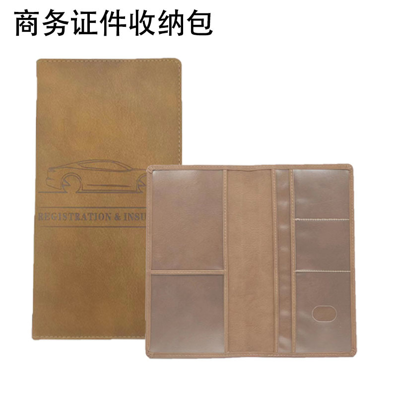 Nuevo multi-funcional coche ID titular pasaporte titular de la tarjeta de almacenamiento transfronterizo billete simple