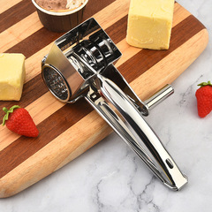 手回し回転チーズおろし器 ステンレスチーズおろし器 キッチンガジェット 多目的おろし器 手動チーズおろし器