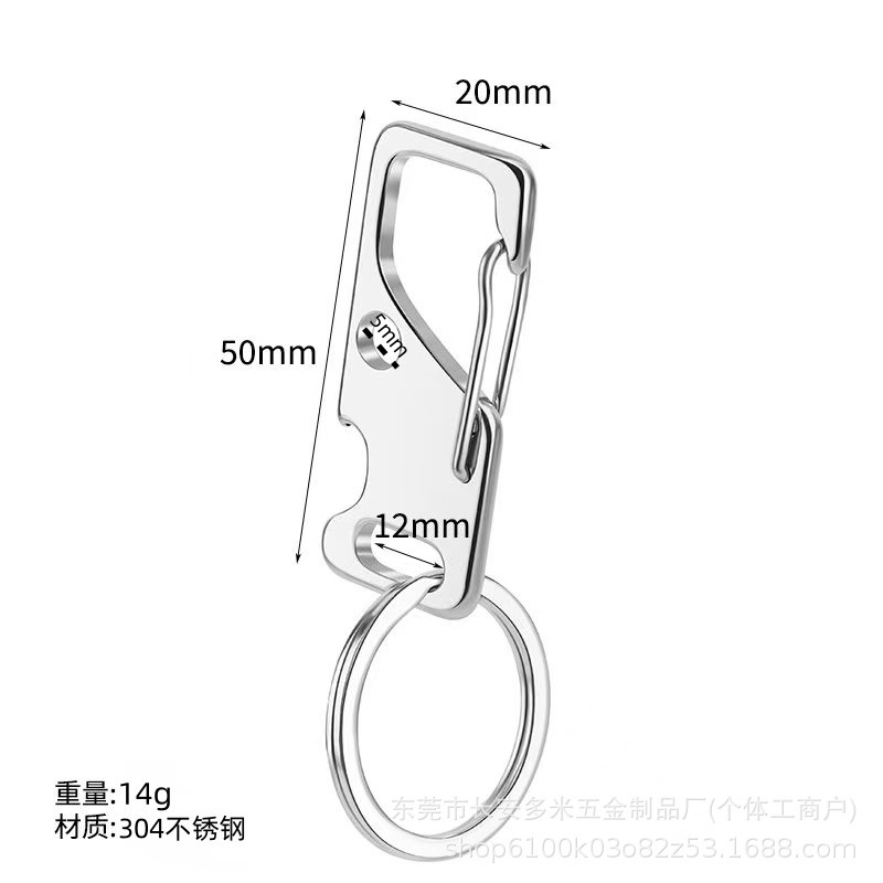 304 ステンレス鋼キーホルダーメーカー直販荷物アクセサリーバックル車の荷物アクセサリードアバックル多機能フック|undefined