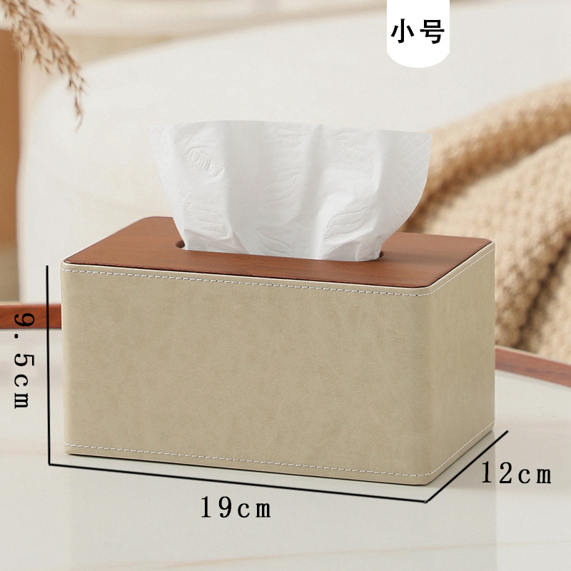 Letras comerciales impreso logo Hotel caja de pañuelos de cuero moderno minimalista Oficina caja de pañuelos sala de estar hogar Club