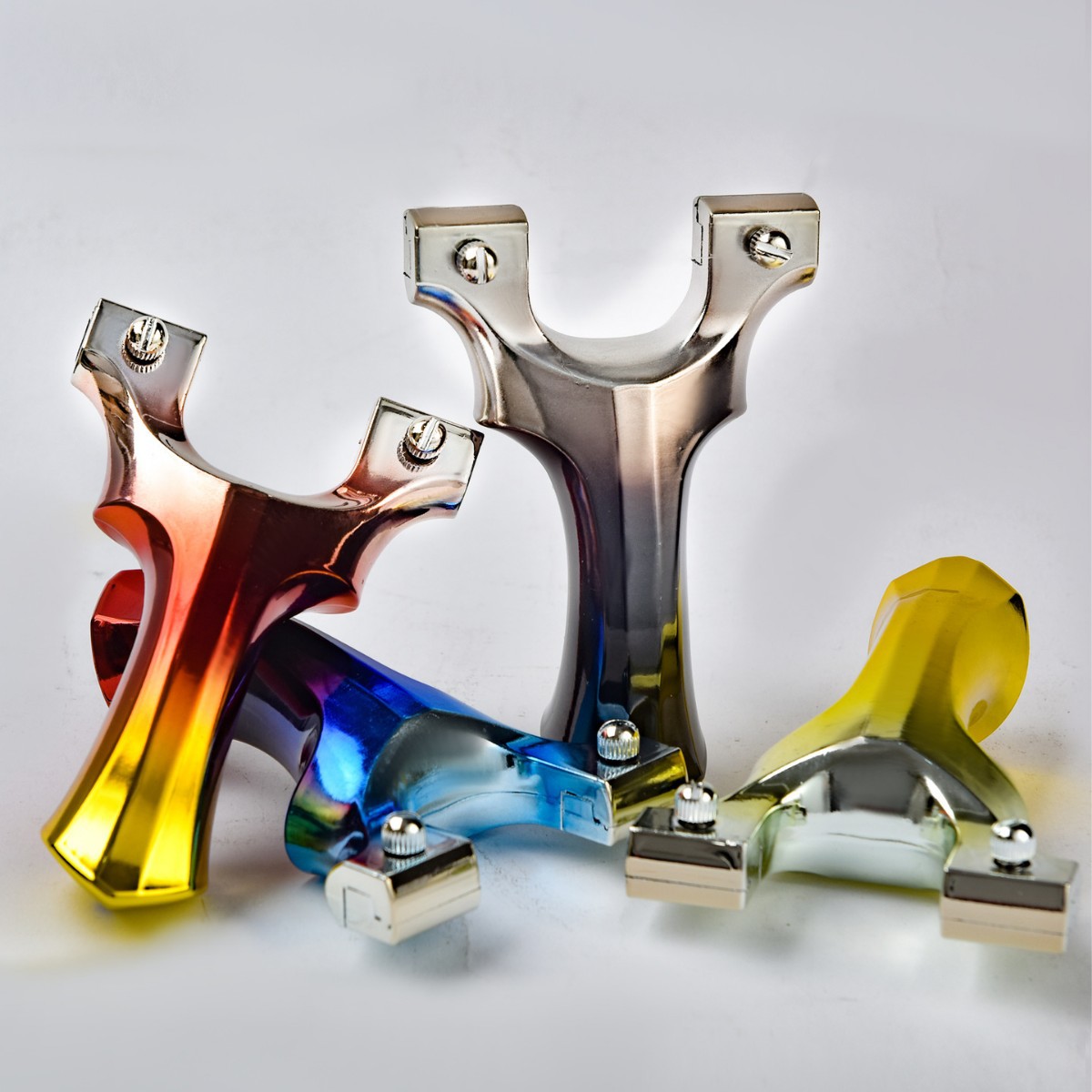 New Resin Slingshot, Colorful Tiangang 2nd Generation, Flat Leather, No-Tie Slingshot Frame, Outdoor Sports, Cross-Border Factory Wholesale