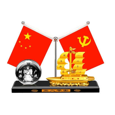 Car ornaments | Interior Crystal Ornaments Alloy Boat