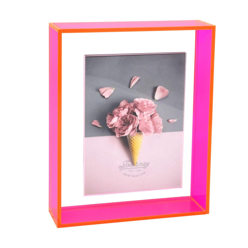 Customized Wall-Mounted Desktop Display Frame for Certificates, Awards, Degrees, 13X16In Neon Pink Acrylic Floating Photo Frame Customized Wall-Mounted Desktop Display Frame for Certificates, Awards, Degrees, 13X16In Neon Pink Acrylic Floating Photo Frame