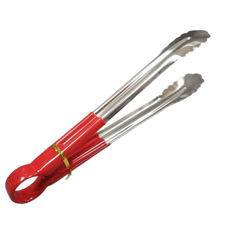 Pinza para Alimentos de Acero Inoxidable 201, Antideslizante y Antiescaldado para Cocina