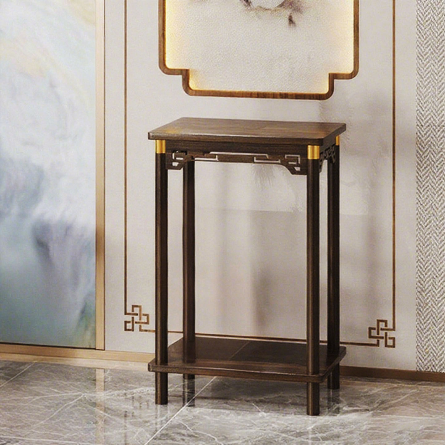 Buddha Altar Table, Chinese-Style Incense Table, Incense Burner Shelf, Floor-Standing Small Buddhist Niche, Table for Placing Statues, Buddha Fairy Table, God Table