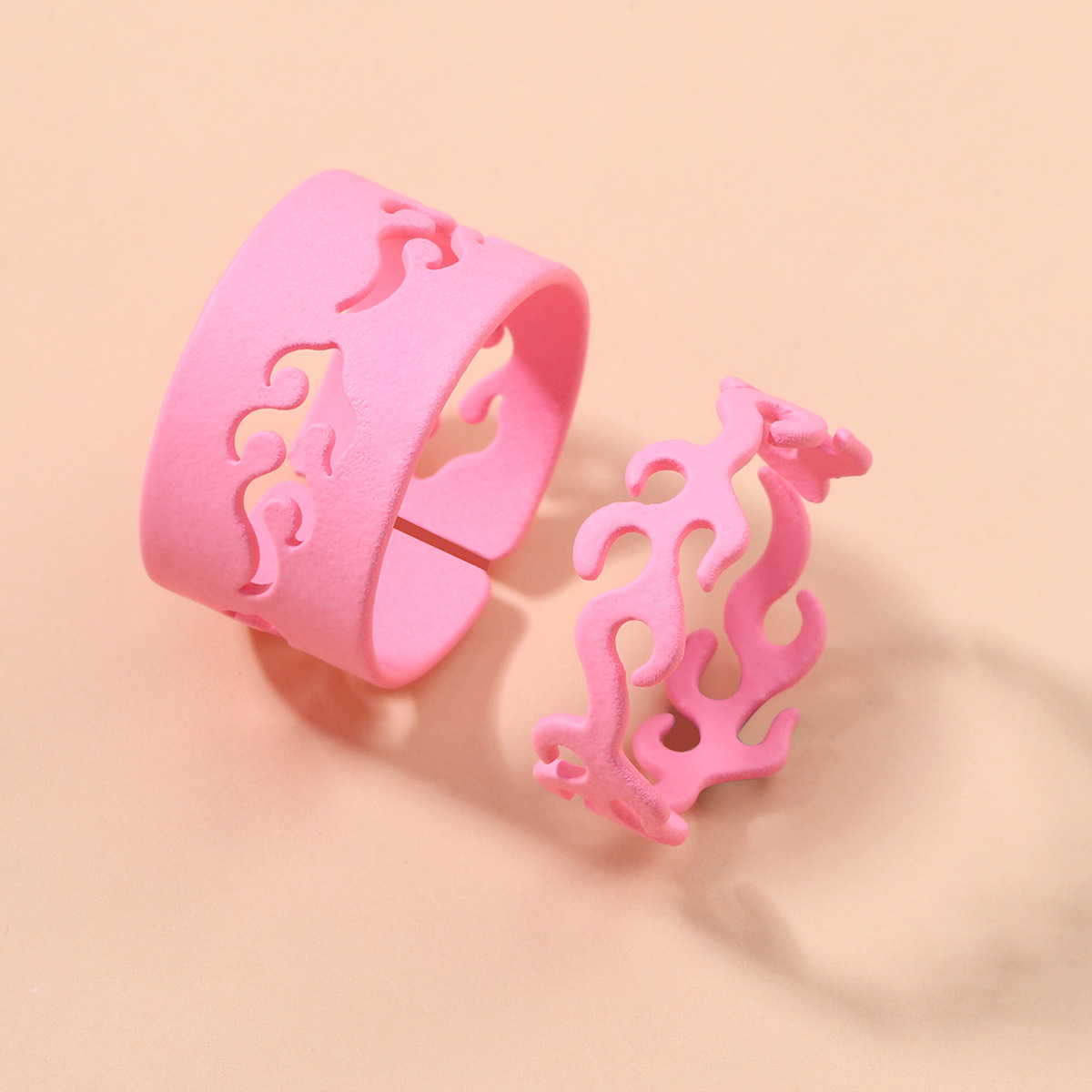 Simple Style Star Butterfly Metal Stoving Varnish Open Ring