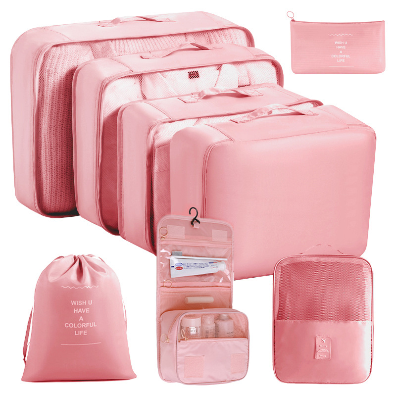 Bolsa de almacenamiento de viaje transfronterizo de ocho piezas Bolsa de almacenamiento de viaje de negocios Bolsa de almacenamiento de gran capacidad Bolsa de almacenamiento de viaje impermeable