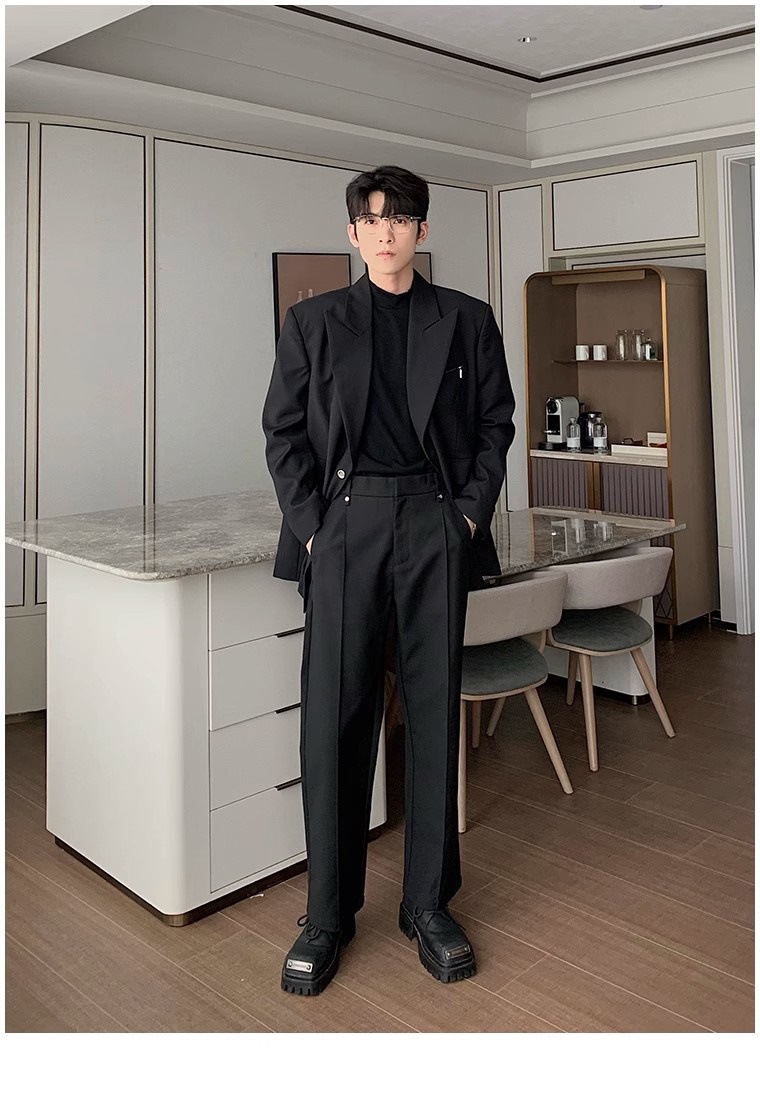 1 American Style Autumn Winter Mature Casual Blazer For Men 2025 New Trendy Brand High-end Loose Versatile Jacket_viptrois.com