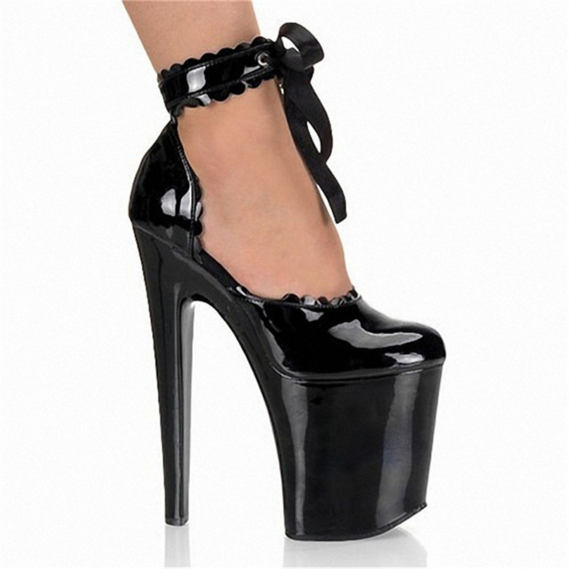 26cm tacones altos mujer 2024 nueva plataforma impermeable temperamento tacón alto tacón de aguja punta redonda moda sexy súper alto