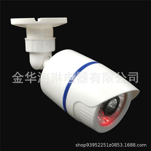 Indoor and outdoor rainproof imitation gun simulation monitor induction camera Shell probe model with flashing light