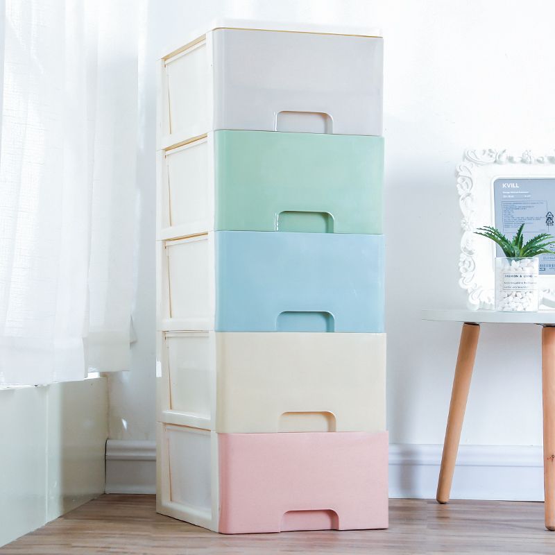 オフィスのデスクトップの収納箱は簡単です。プラスチックの小さい引き出し式の収納棚です。|undefined