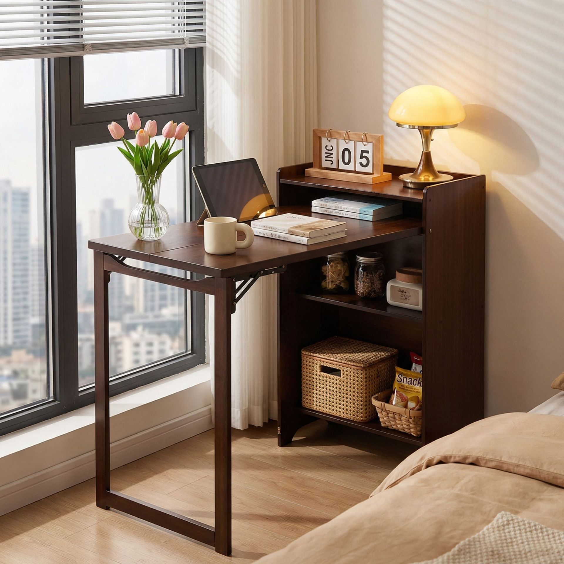 Foldable Student Desk and Chair Study Desk and Chair suit Home Computer Desk Desktop Table Simple Children's Study Desk