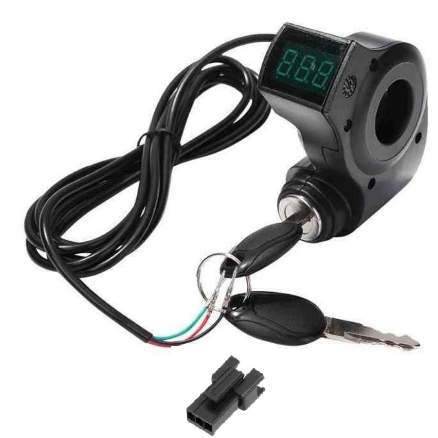 Электрический автомобиль, скутер, ключ, переключатель запуска, цифровой дисплей, электрический дверной переключатель, отключение питания, дверной замок в сборе