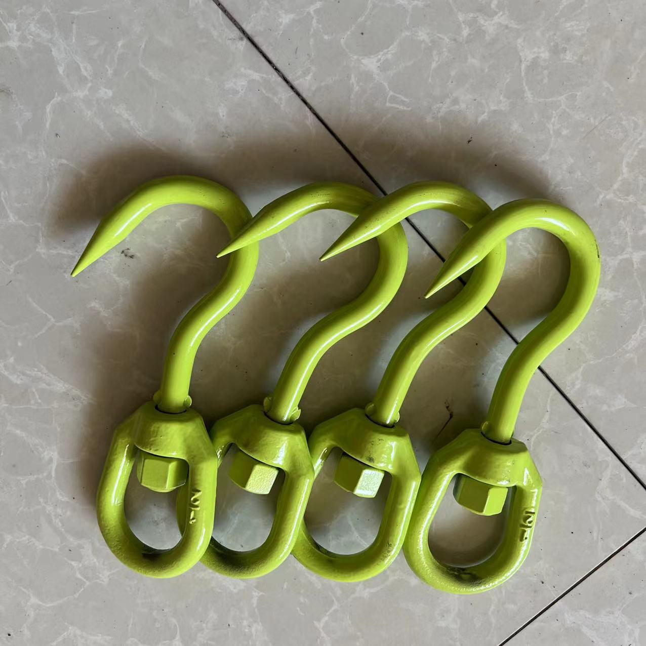 旋转吊钩国标重力旋转环万向360度旋转链条卡器链条吊钩挖掘机