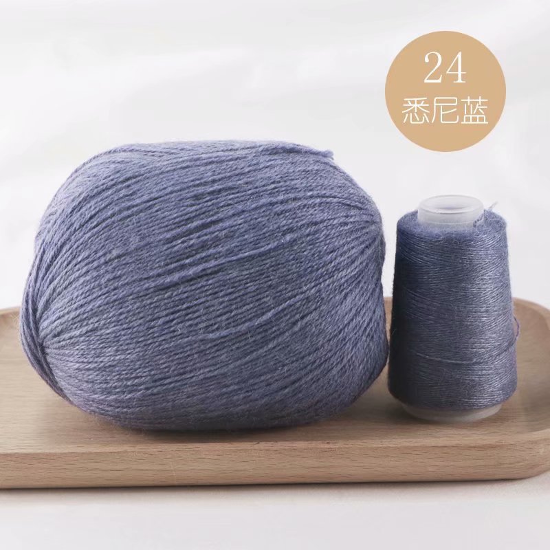 Hilo de Cachemira tejido a mano al por mayor bebé anti-pilling conejo lana medio grueso lana DIY lana tejida bufanda suéter