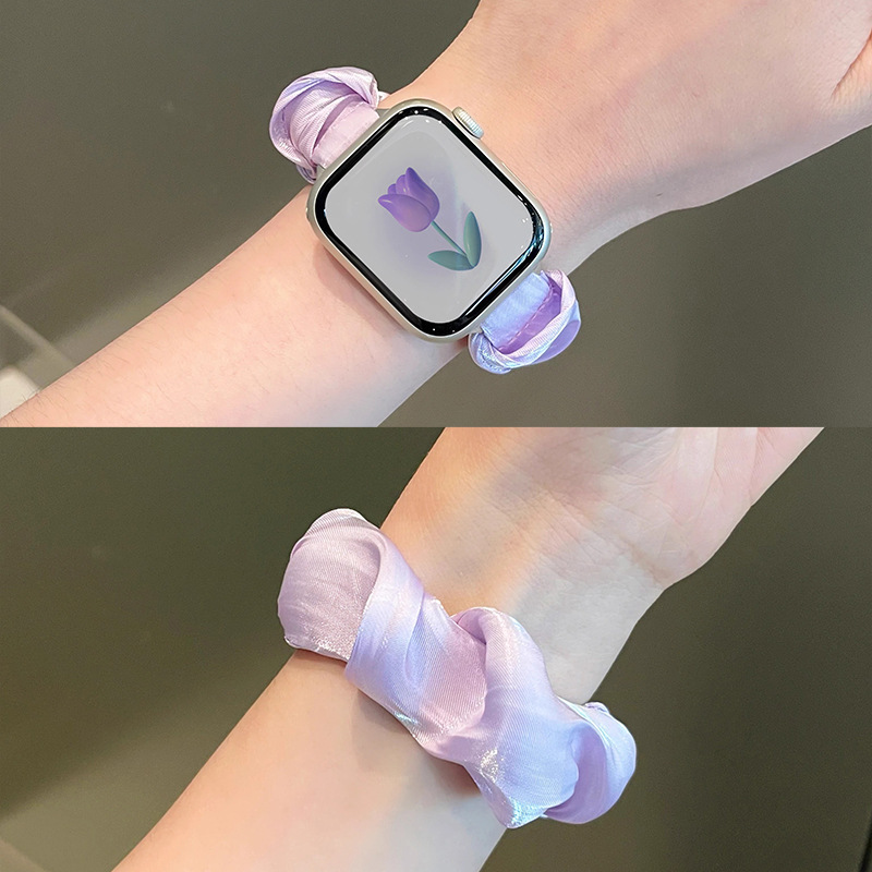 适用小米手环8pro表带链9pro冰丝发圈7pro手腕带女红米手表5/4夏|undefined