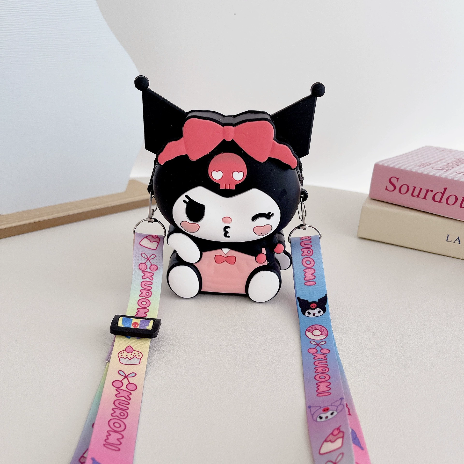 Children's bag, cartoon brand wallet, fashionable silicone shoulder bag