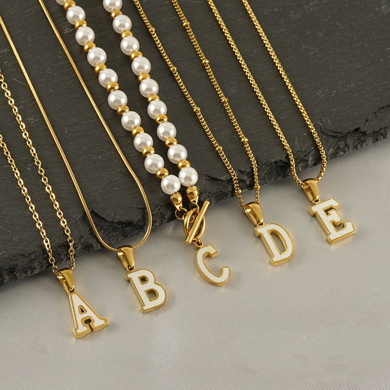 Nicho clásico colgante carta de acero inoxidable transfronteriza fábrica al por mayor europeo y americano ins estilo personalizado todo fósforo collar de moda