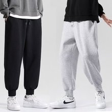 厂家直销休闲裤男士运动裤潮流百搭小脚卫裤修身纯色便宜束脚长裤