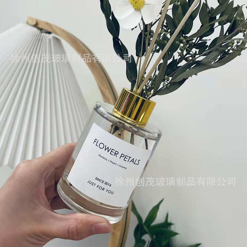 High -bottomed high -round transparent aromatherapy bottle fine…