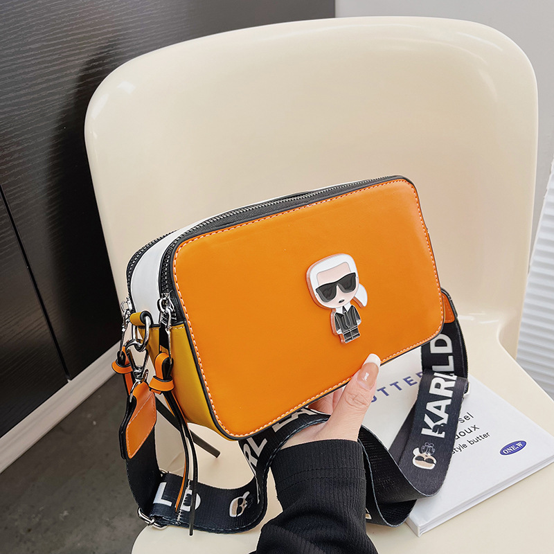 Primavera 2025 nuevo bolso de cámara comercio exterior todo fósforo pequeño bolso cuadrado moda bandolera bolso femenino bolso pequeño