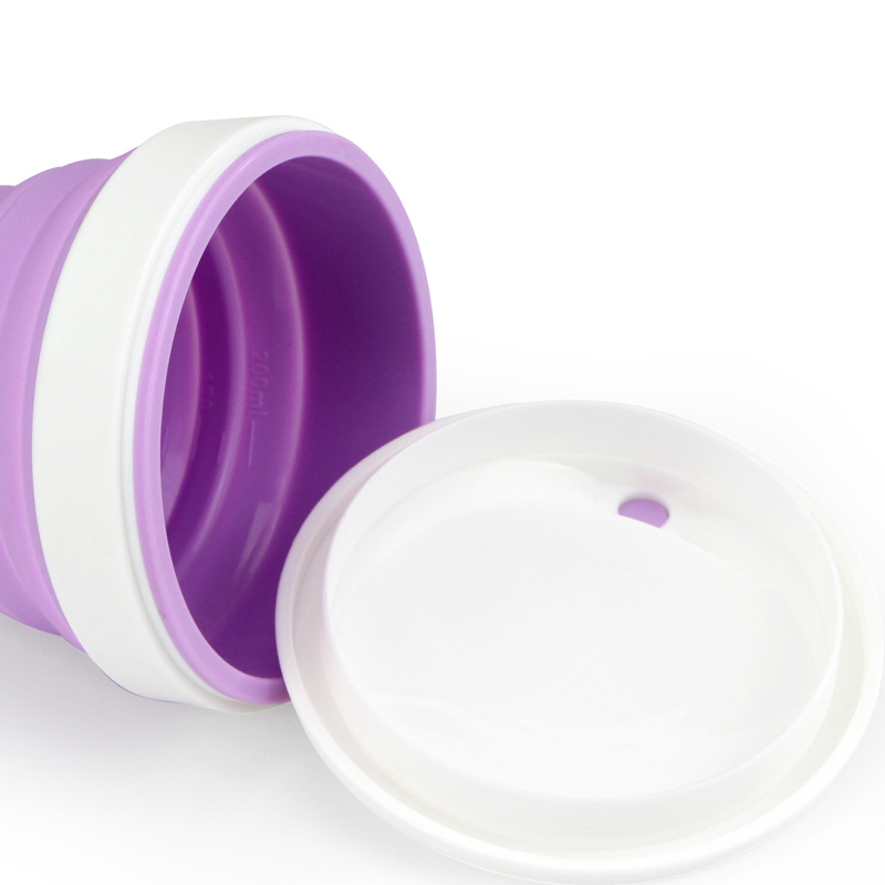 Taza de agua plegable de silicona al aire libre viaje enjuague bucal taza retráctil viaje mini taza de agua portátil comprimido taza suave