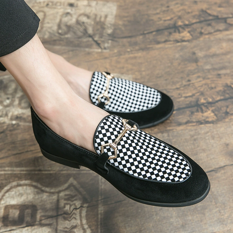 Трансграничные Лоферы больших размеров мужские 38-48 размеров 2022 г. осенние матовые кожаные туфли лоферы с педалями Лоферы Bean Shoes