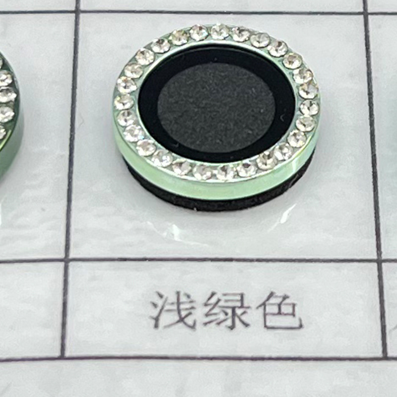 Aplicable iPhone16e película de lente de diamantes de imitación diamante de punto ojo de águila Apple 15Promax etiqueta protectora de diamantes de cámara