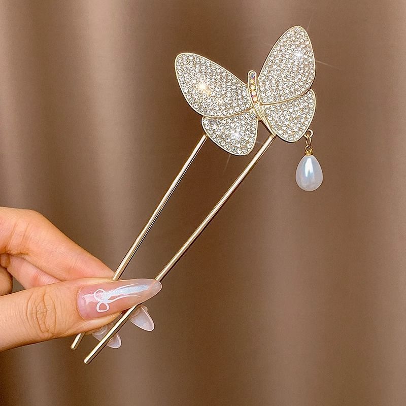 Horquilla en forma de U de alta calidad para mujer 2025 nuevo estilo tocado borla horquilla balanceándose en la parte posterior de la cabeza artefacto del cabello accesorios para el cabello