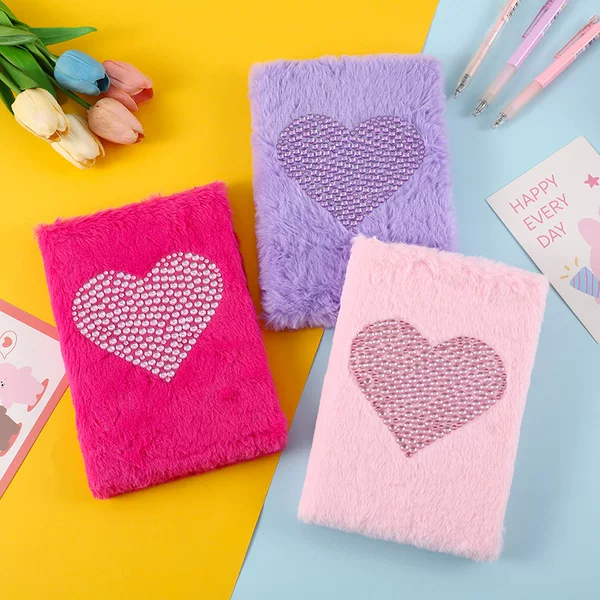 Diamond Love Stuffed Notebook Student Notes Stuffed Notepad Stationery Gifts Souvenirs Wholesale