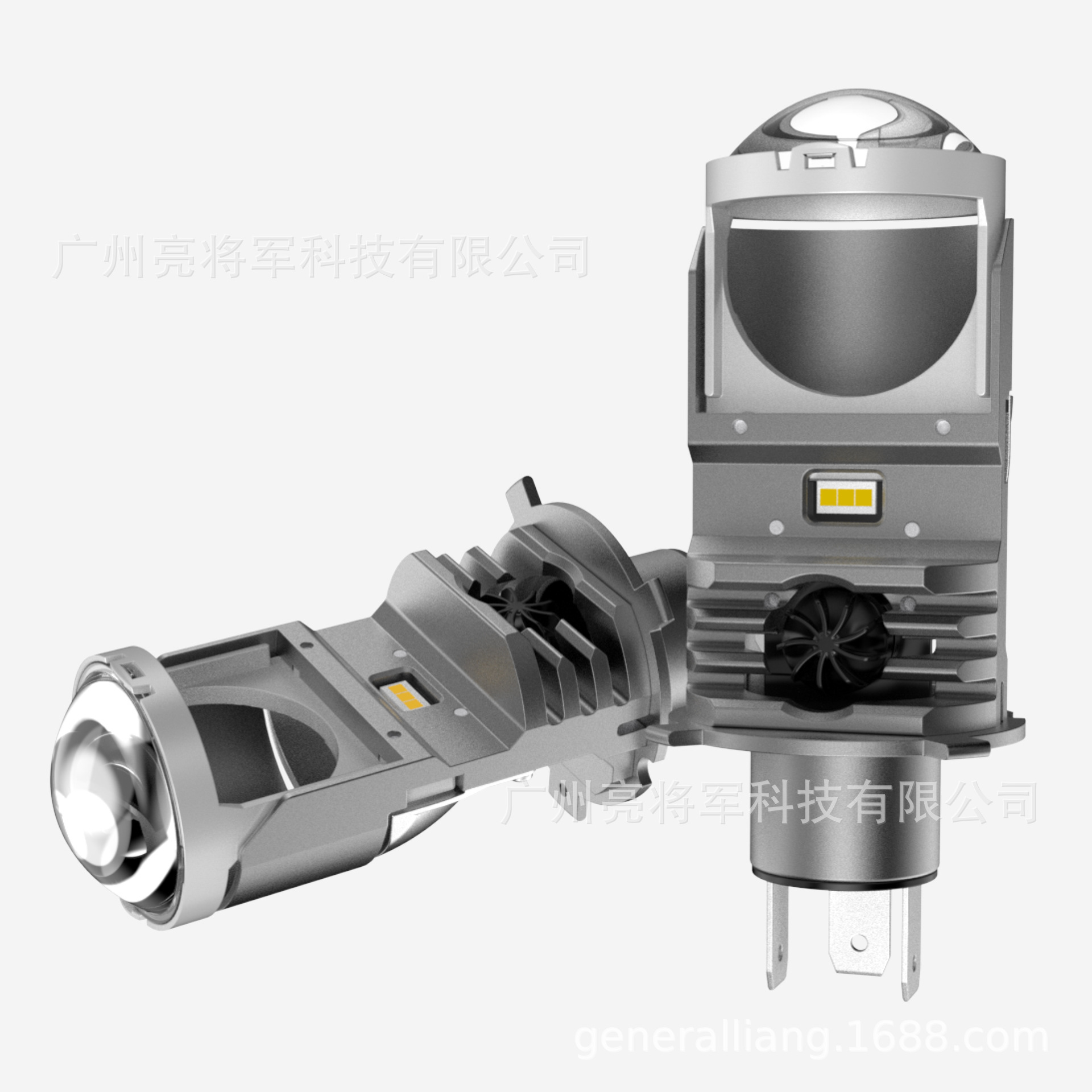 F40Bled lente mini lámpara de ojo de pez de alta potencia H4led lente faro modificación resalte enchufe recto H4 lente pequeña