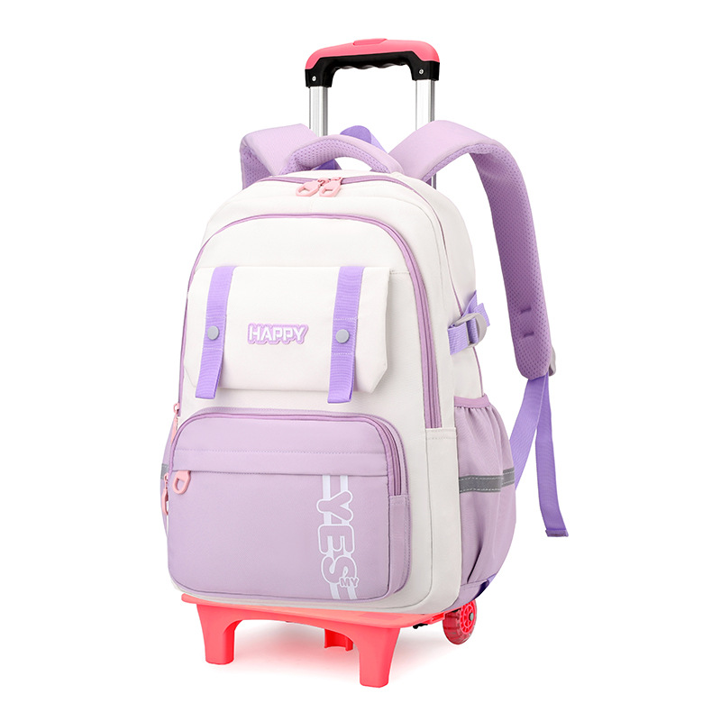 Mochila de tracción transfronteriza de peces naturales para estudiantes de primaria que trepan escaleras, mochila de gran capacidad para grados 3 - 6, mochila de doble propósito