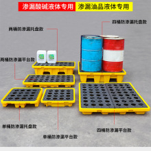 防渗漏托盘危废化学品油桶接油盘防漏二次容器危化品防泄漏露塑料