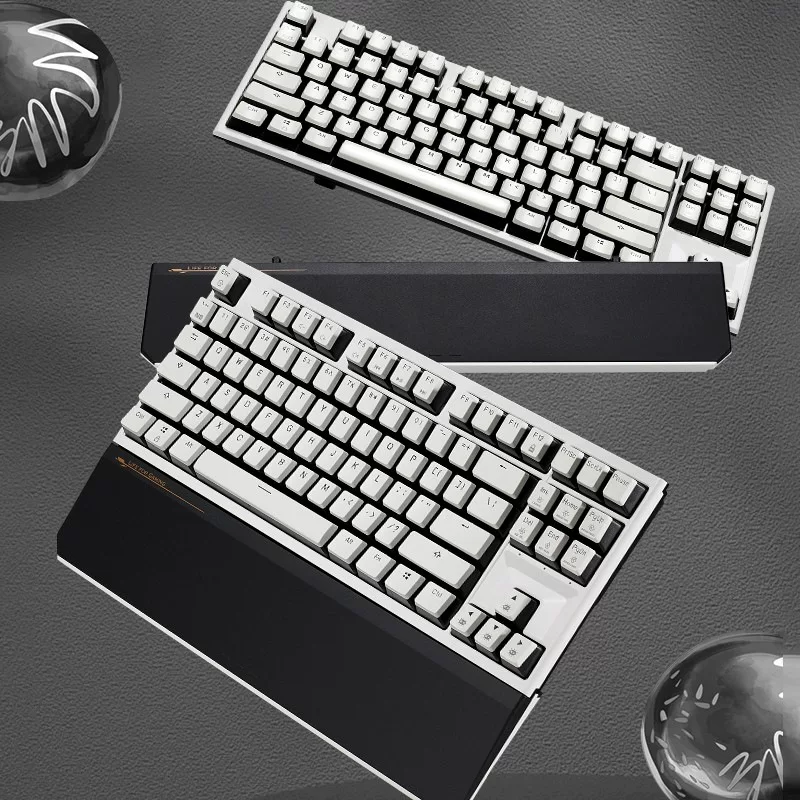 X3 проводной/беспроводной 2.4G двухрежимный электрический механический игровой клавиатур 87 клавиш PBT клавиши Kaihua BOX новый ось