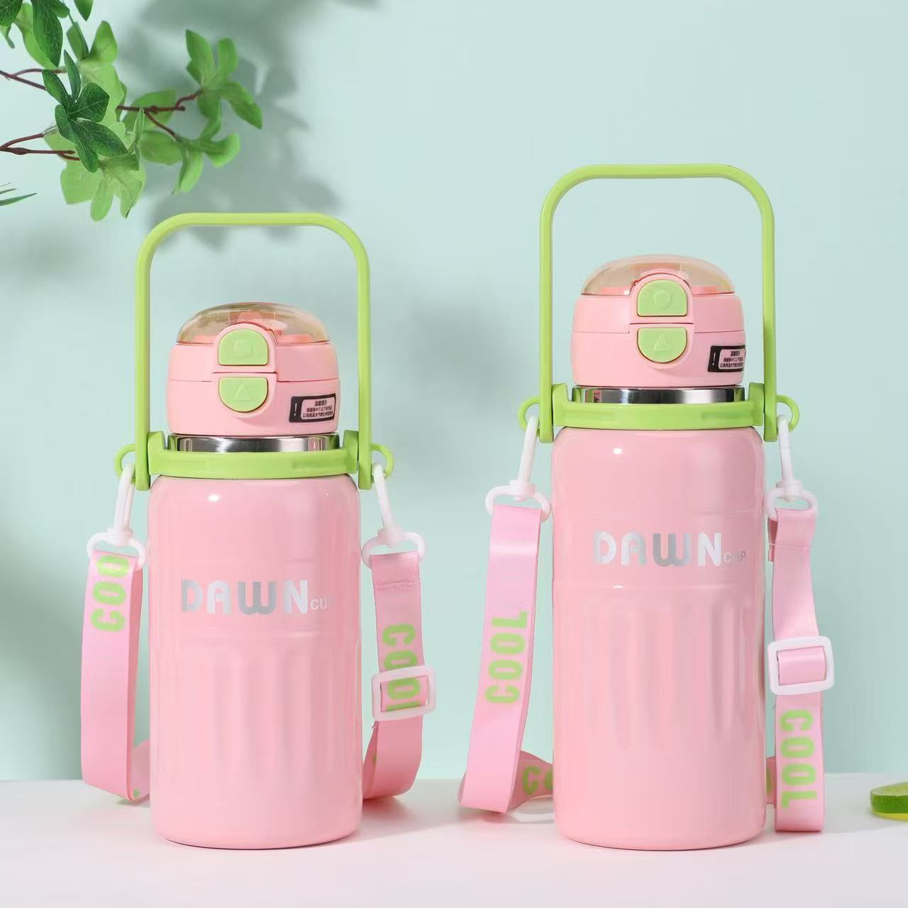 Edelstahl Isolierflasche Mit Strohhalm Für Sport Und Outdoor_voghion.com