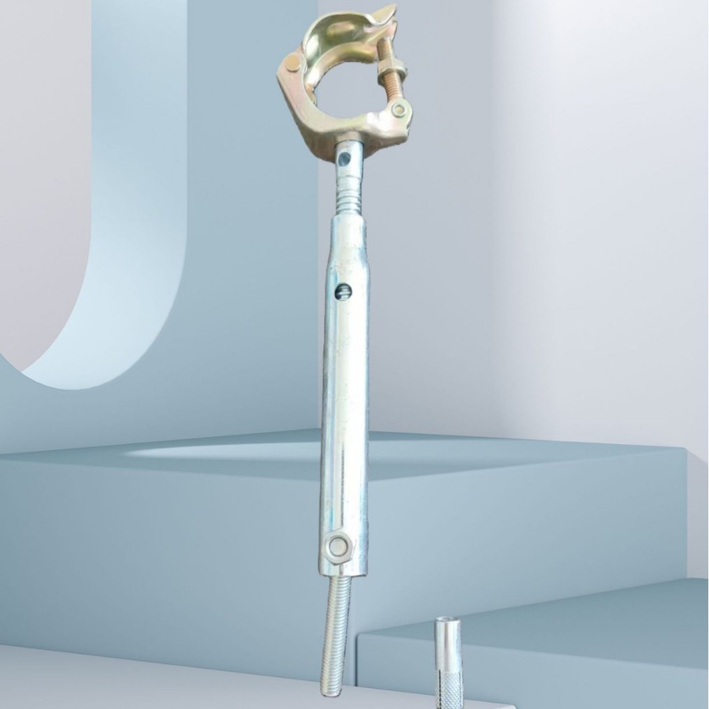 新型连件外架拉杆可调节连墙预埋件旧房改造脚手架拉杆