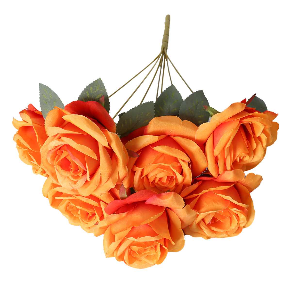 7 rosas de diamante simulación de flores de rosas bodas decoración de hotel guía de la casa fábrica de flores falsas al por mayor