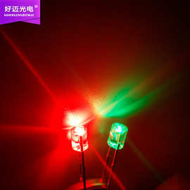 F3mm平头无极红翠绿双色夜钓鱼漂灯珠LED发光二极管钓鱼夜光灯珠