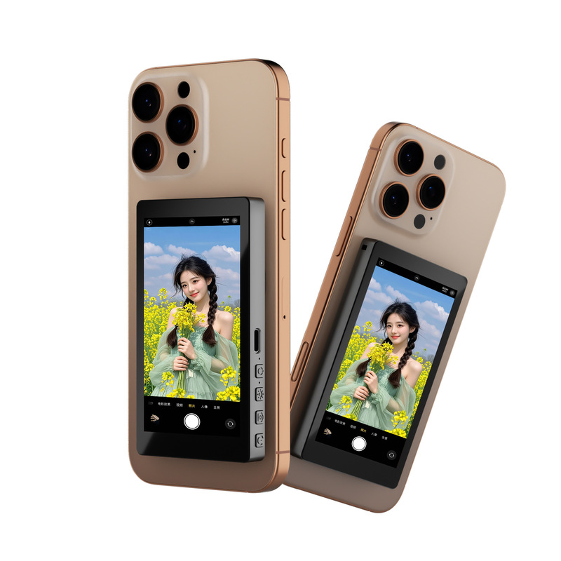 携帯電話背面磁気自撮りディスプレイスクリーンプロジェクターAndroid Apple iPhone16 Huawei専用ライブブロードキャストモニタリング|undefined