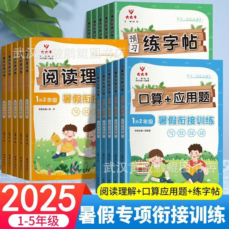 New Summer Vacation Bridging First Grade to Second Grade, Fourth Grade, Fifth Grade and Sixth Grade Summer Vacation Reading Comprehension Practice Copybook Oral Arithmetic Application Questions New Summer Vacation Bridging First Grade to Second Grade, Fourth Grade, Fifth Grade and Sixth Grade Summer Vacation Reading Comprehension Practice Copybook Oral Arithmetic Application Questions