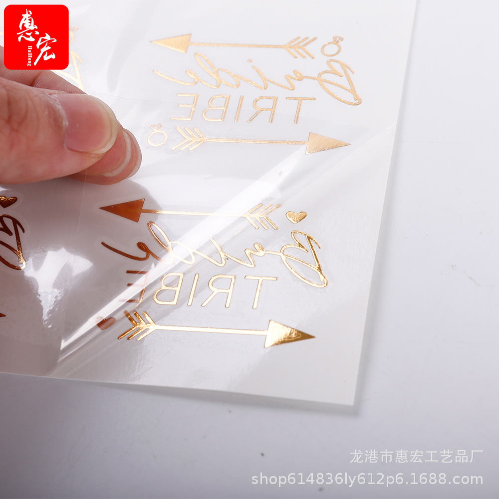 厂家直销sticker tattoo金属纹身贴 烫金纹身贴纸防水 批发可印制