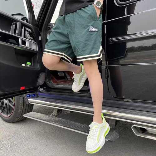 Summer Men's Ultra-Thin Ice Silk Quick-Dry Five-Pocket Embroidered Small Labels Fashion Versatile Breathable Casual Shorts